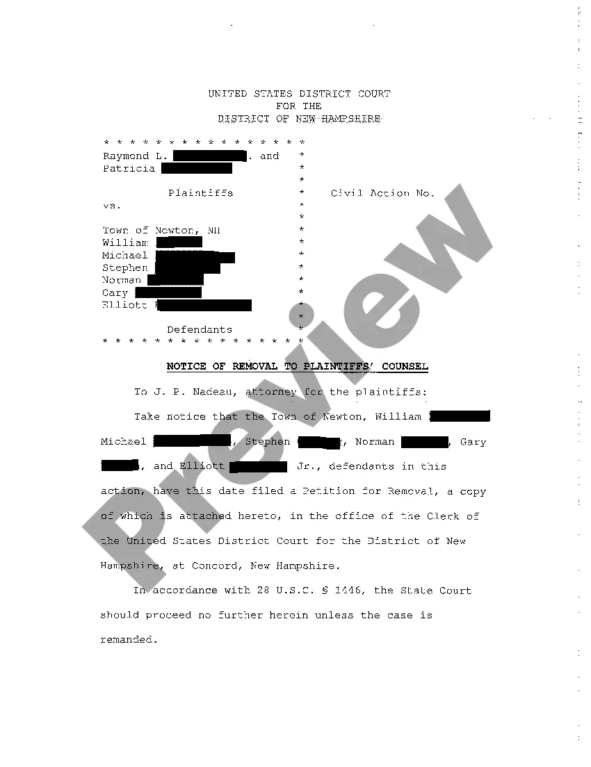 Preview A07 Notice of Removal to Clerk of Court