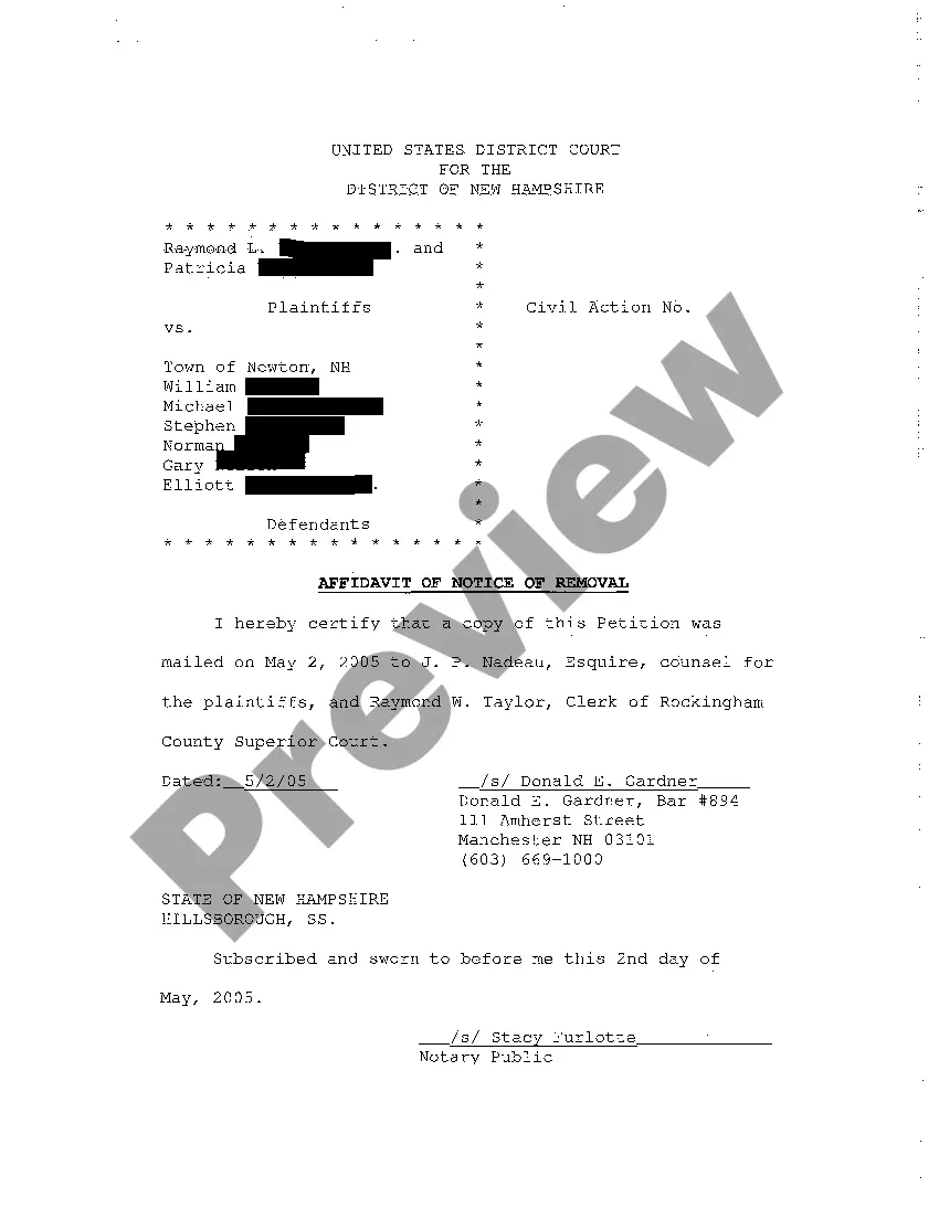 Preview A07 Notice of Removal to Clerk of Court