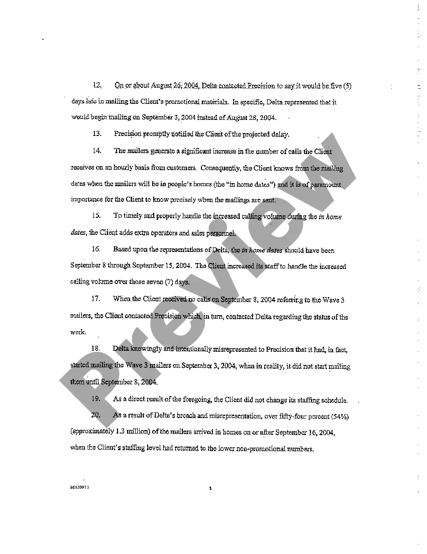 Get A01 Declaration to Writ of Summons for Breach and Fraud regarding Time Sensitive Business Contract Preview A01 Declaration to Writ of Summons for Breach and Fraud regarding Time Sensitive Business Contract
