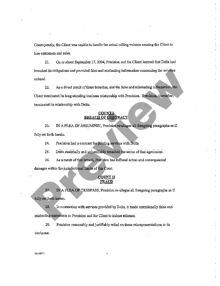 Get A01 Declaration to Writ of Summons for Breach and Fraud regarding Time Sensitive Business Contract Preview A01 Declaration to Writ of Summons for Breach and Fraud regarding Time Sensitive Business Contract