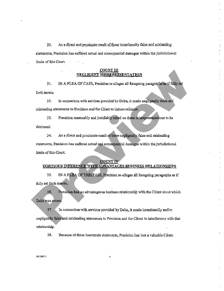 Get A01 Declaration to Writ of Summons for Breach and Fraud regarding Time Sensitive Business Contract Preview A01 Declaration to Writ of Summons for Breach and Fraud regarding Time Sensitive Business Contract