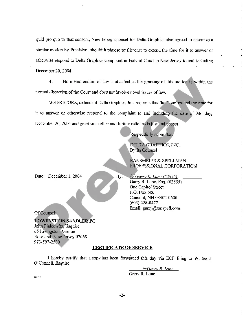 Get A04 Assented-to Motion to Extend the Time to Answer or Otherwise Respond to Complaint Preview A04 Assented-to Motion to Extend the Time to Answer or Otherwise Respond to Complaint
