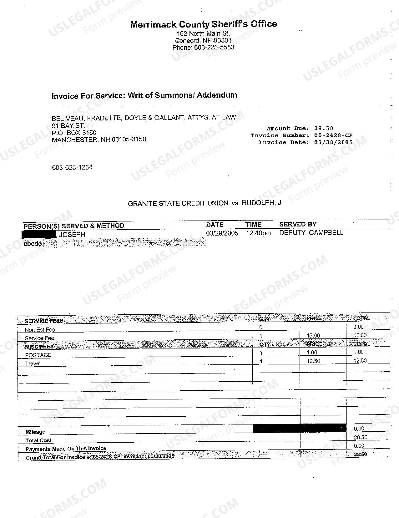 Preview A01 Writ of Summons Collection of Debt for Breach of Credit Card Agreement