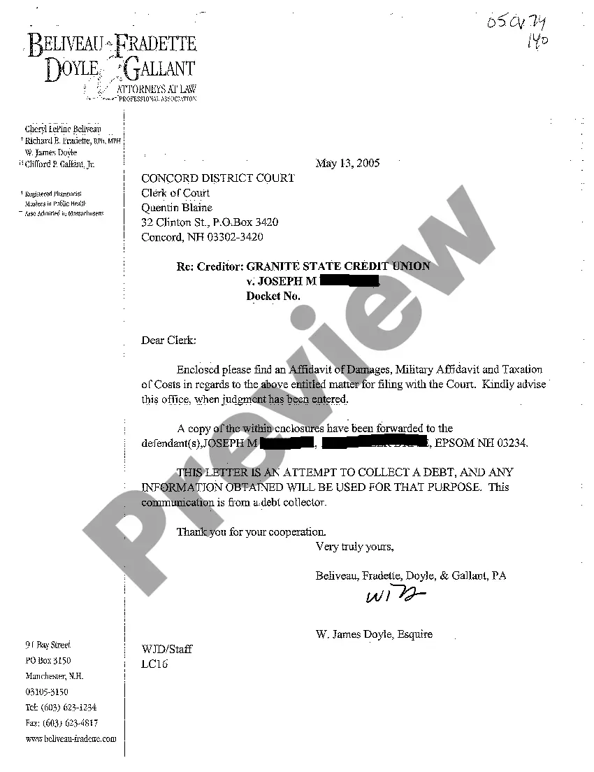 Preview A03 Supporting Affidavit