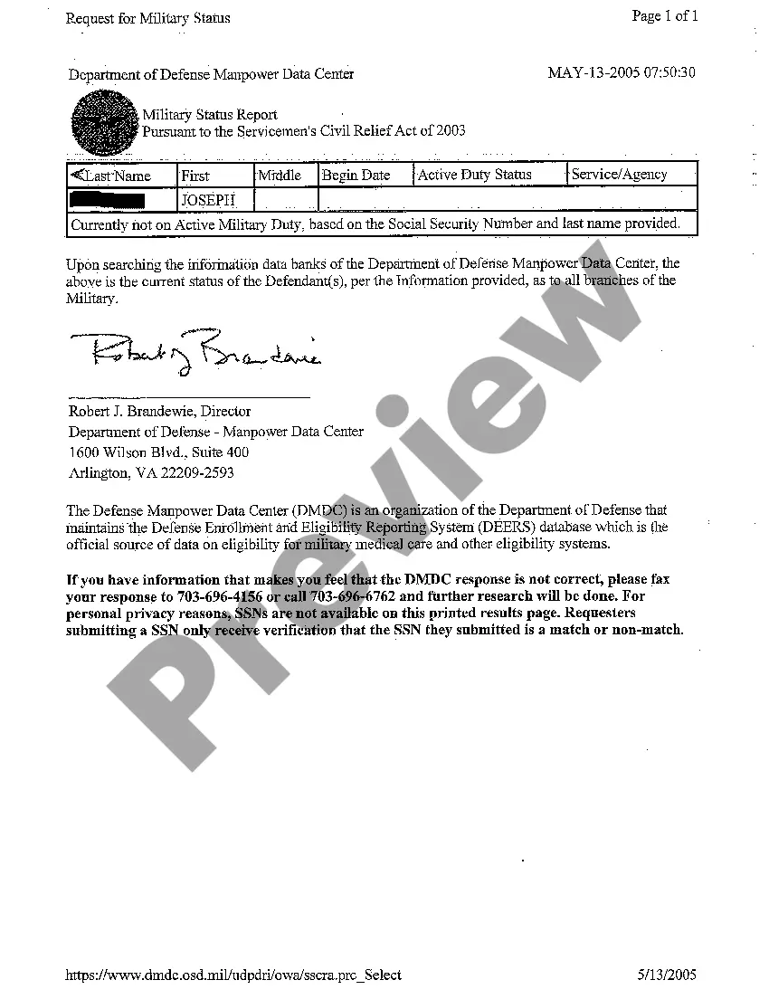 Preview A04 Affidavit as to Military Service