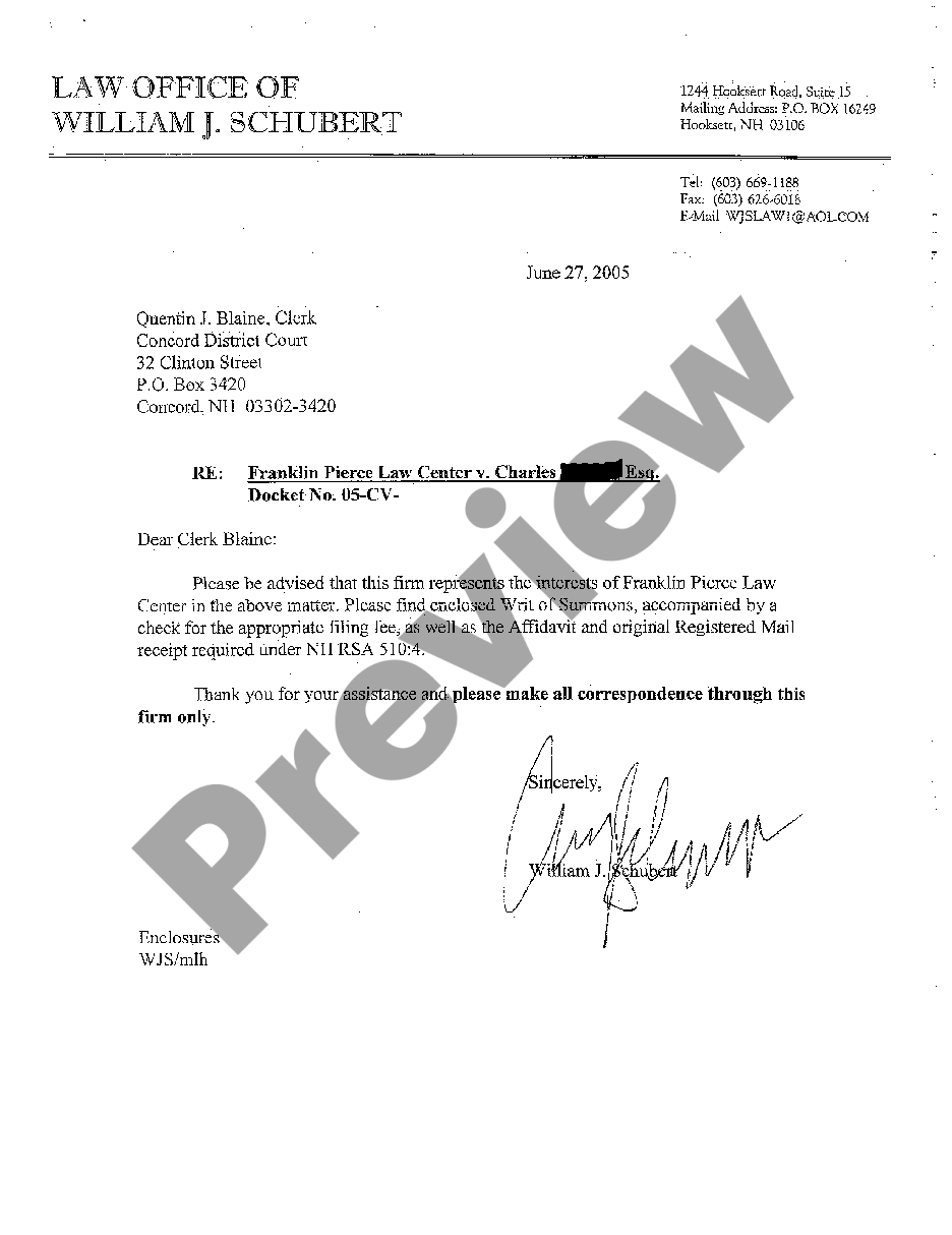 page 4 A01 Writ of Summons for Collection of Student Loan Repayment by Law Center preview