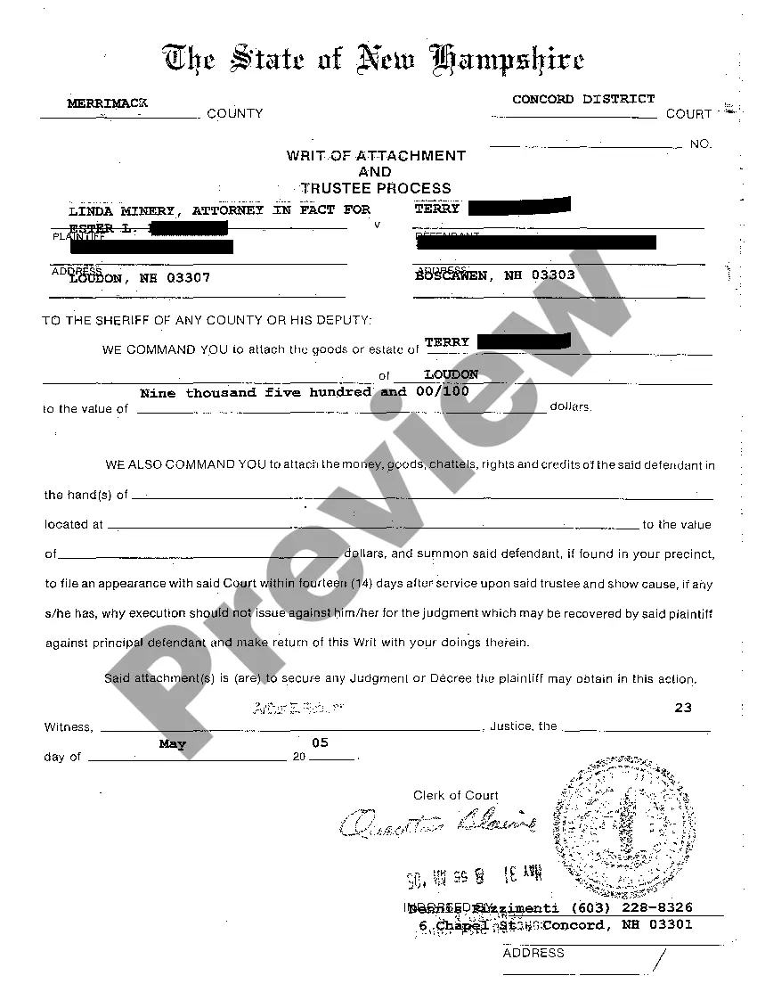 Preview A01 Writ of Summons for Debt Collection Owed to Ex-Wife for Support