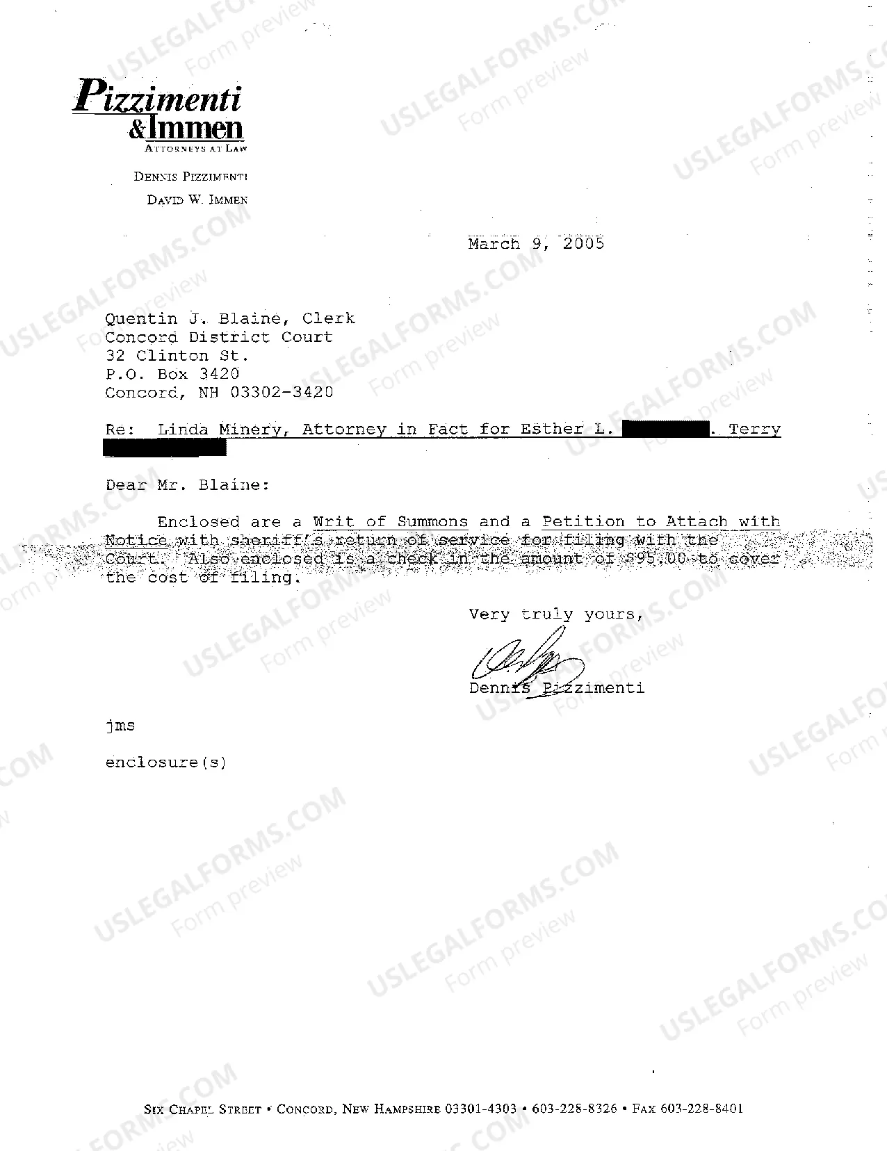 Preview A02 Petition to Attach Real Estate with Notice