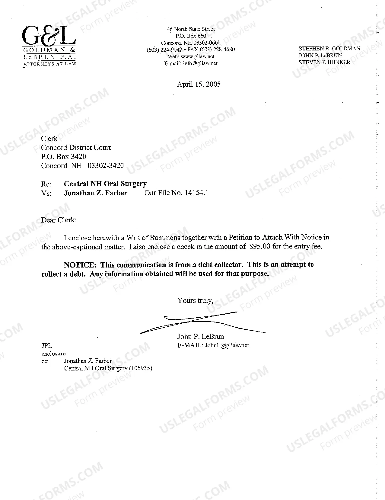 Preview A02 Petition to Attach Real Estate with Notice