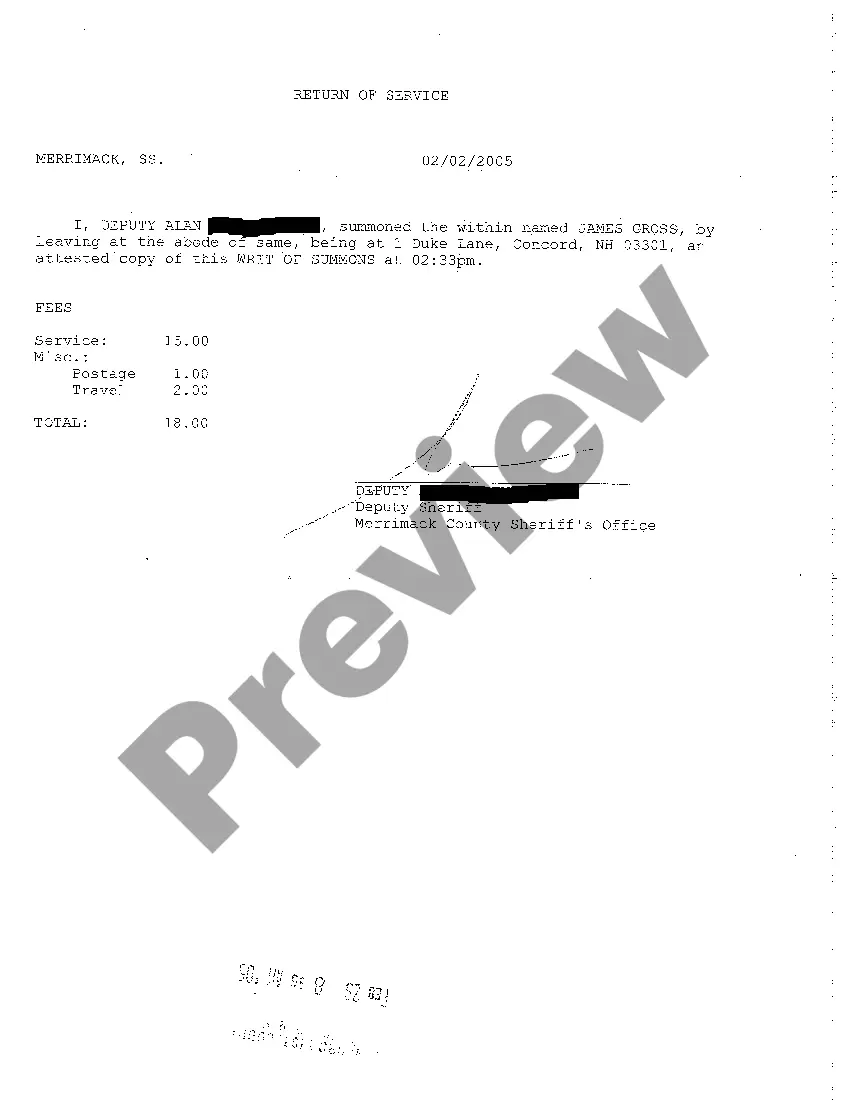 Preview A01 Writ of Summons for Defaulted Payments in an Advance Made by Bank