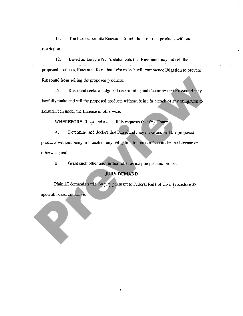 Get Complaint for Breach of Post-Termination Provisions of Lease Preview Complaint for Breach of Post-Termination Provisions of Lease