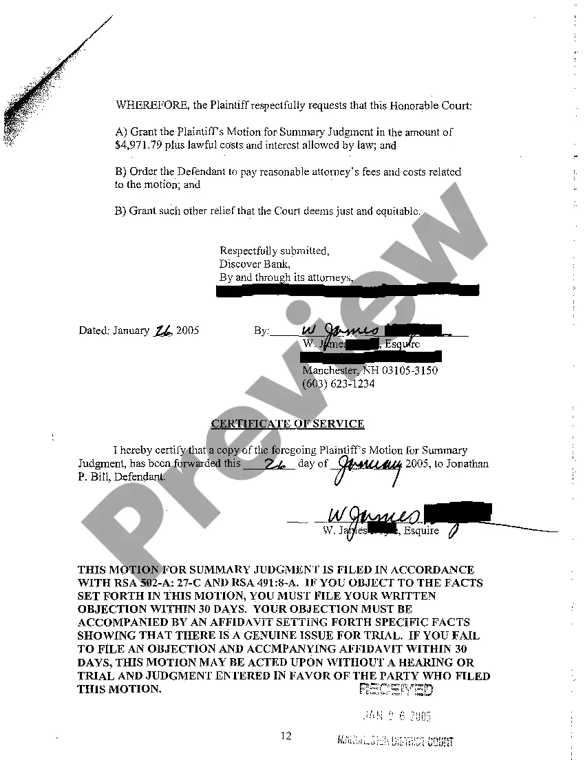 Get A07 Plaintiff's Motion for Summary Judgment Preview A07 Plaintiff's Motion for Summary Judgment