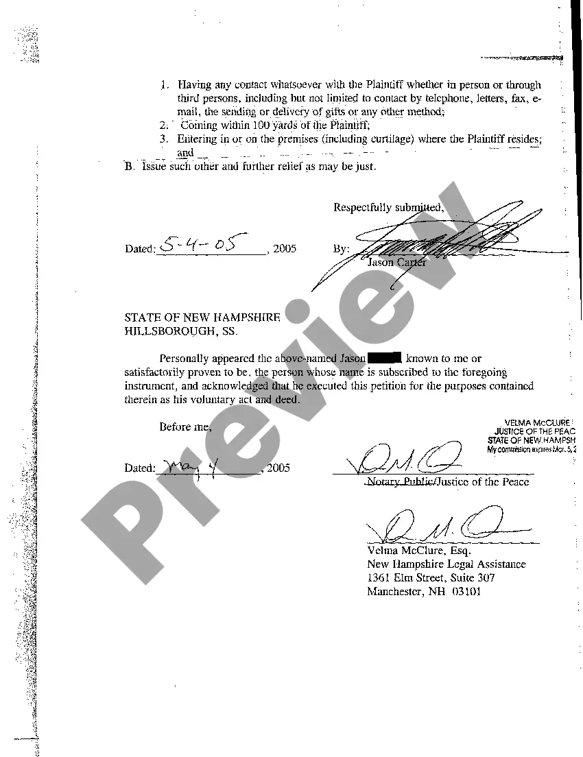 Preview A01 Petition for Equitable Restraining Order