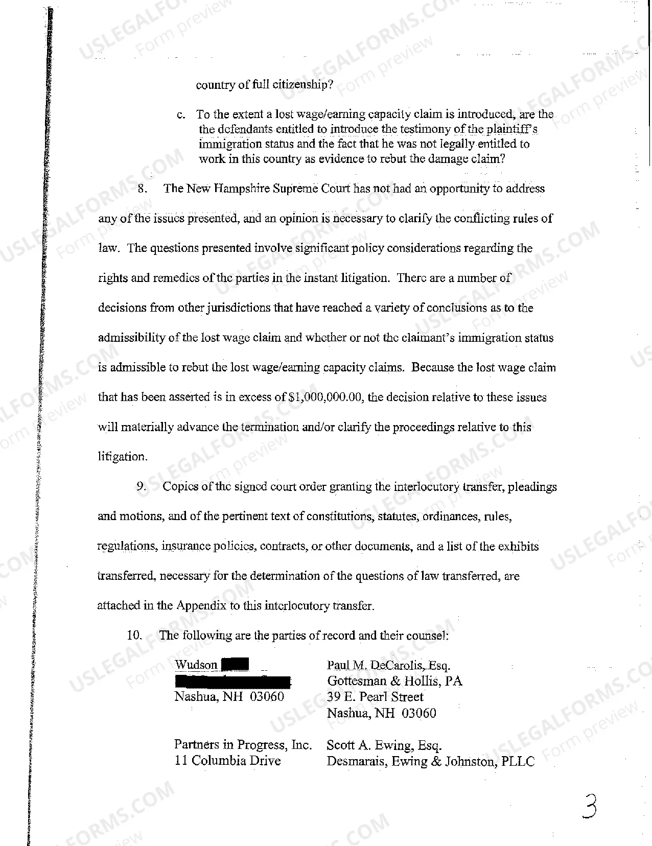 Preview A02 Statement for Interlocutory Transfer Without Ruling