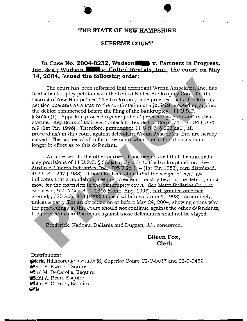 Preview A03 Order on Motion for Relief from the Automatic Stay