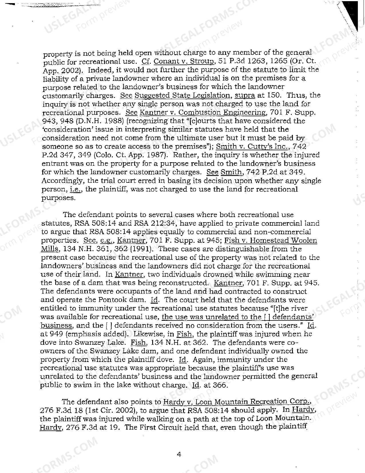 Preview A01 Argued Issues - Personal Injury Appeal Decision - New Hampshire Supreme Court