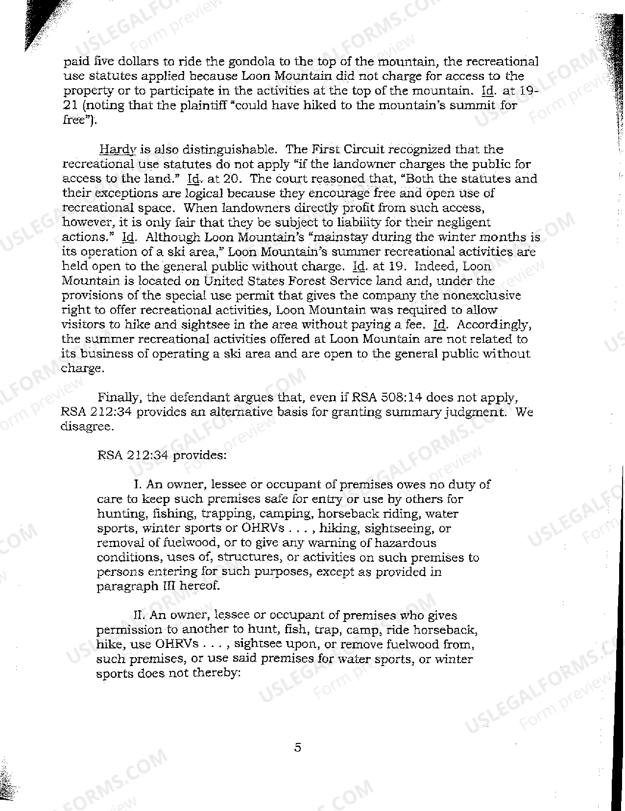 Preview A01 Argued Issues - Personal Injury Appeal Decision - New Hampshire Supreme Court