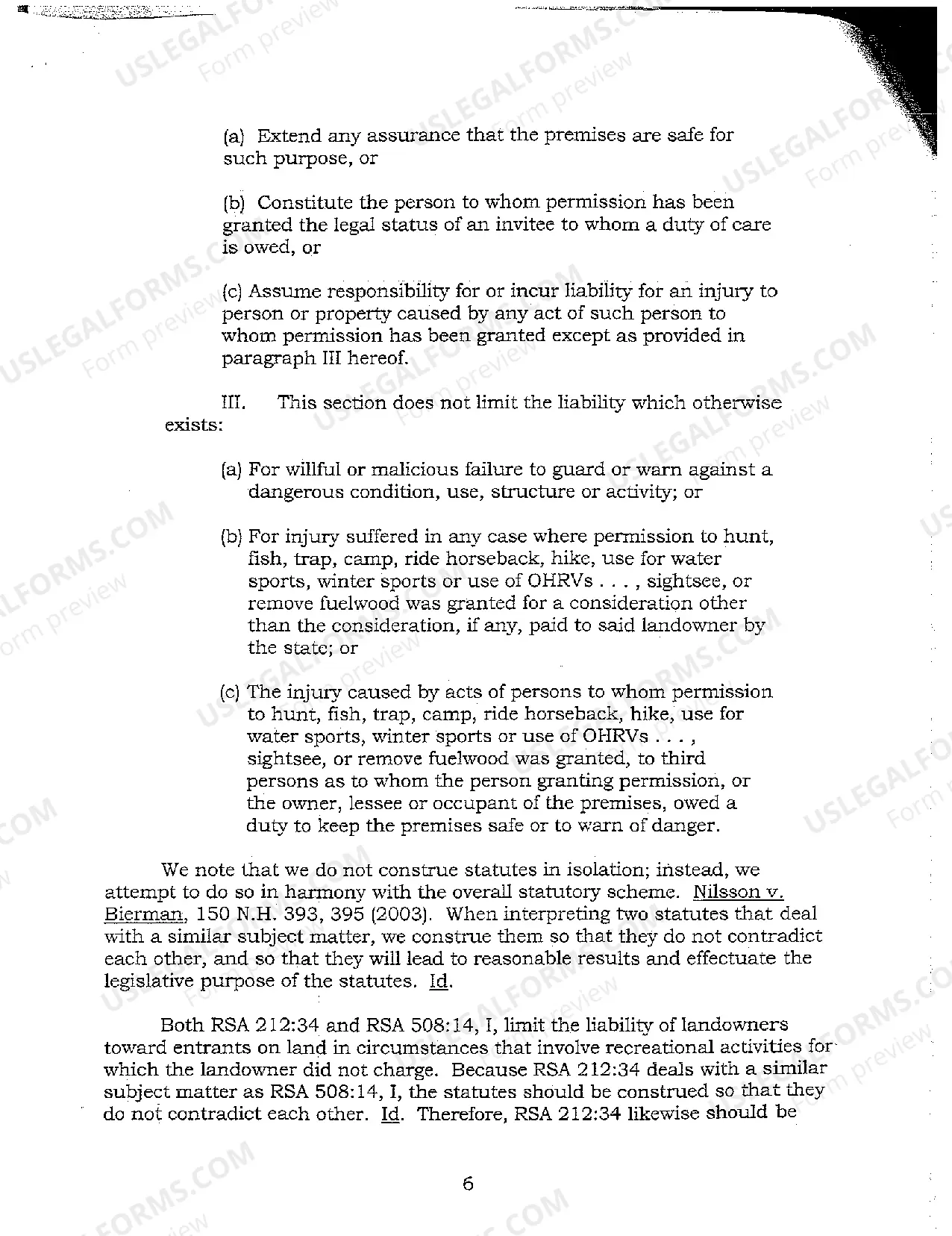 Preview A01 Argued Issues - Personal Injury Appeal Decision - New Hampshire Supreme Court