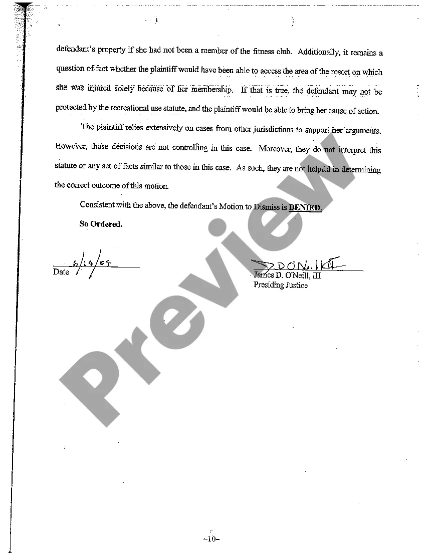 Preview A03 Order regarding Personal Injury Appeal Decision