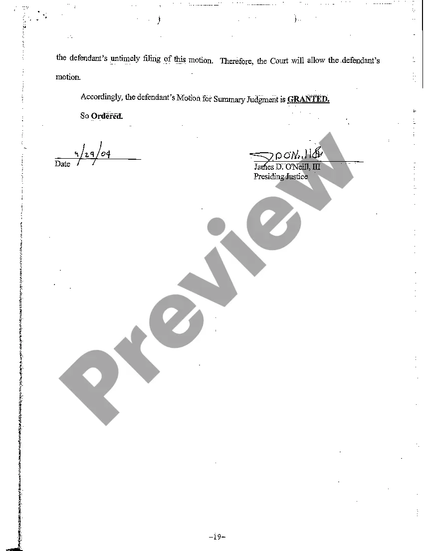 Preview A05 Order regarding Personal Injury Appeal Decision