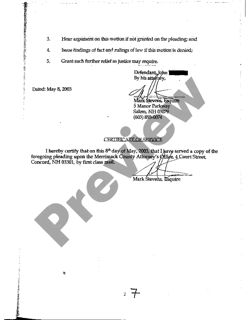 Preview A03 Motion to Suppress Evidence Obtained from Unlawful Seizure