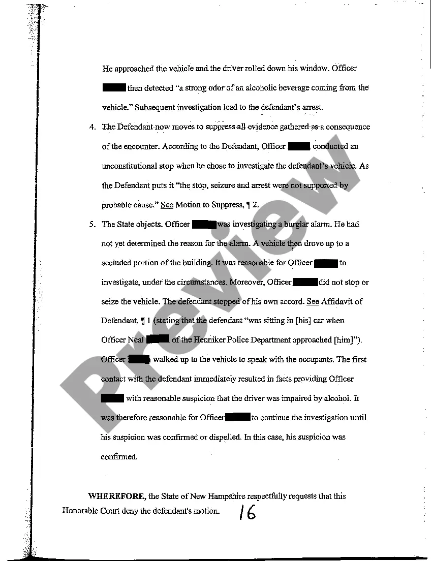 Get A06 Objection to Defendant's Motion to Suppress Preview A06 Objection to Defendant's Motion to Suppress