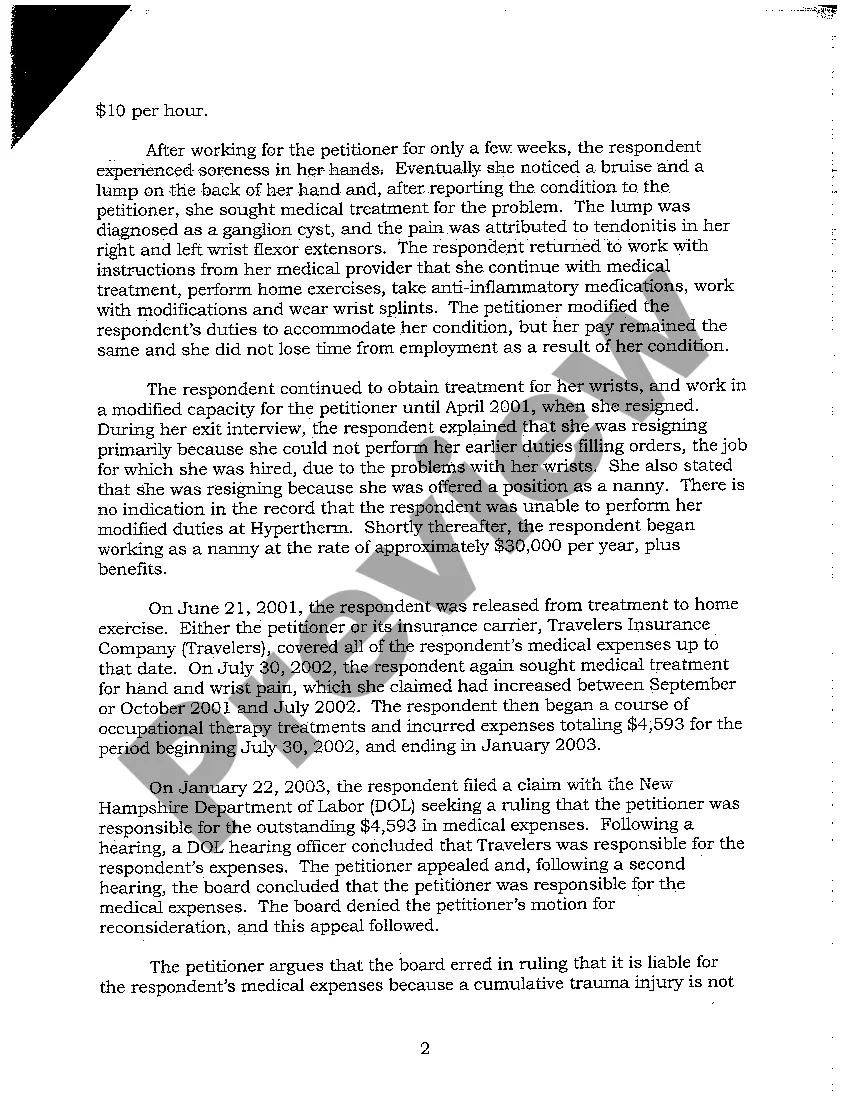 Get A01 Workers Compensation Appeal Decision New Hampshire Supreme Court Preview A01 Workers Compensation Appeal Decision New Hampshire Supreme Court