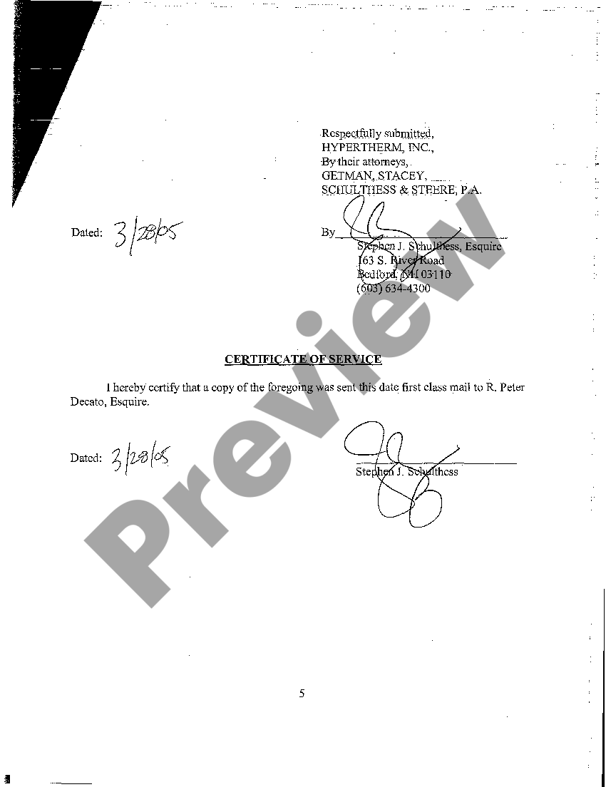 New Hampshire Motion for Reconsideration Motion For Reconsideration