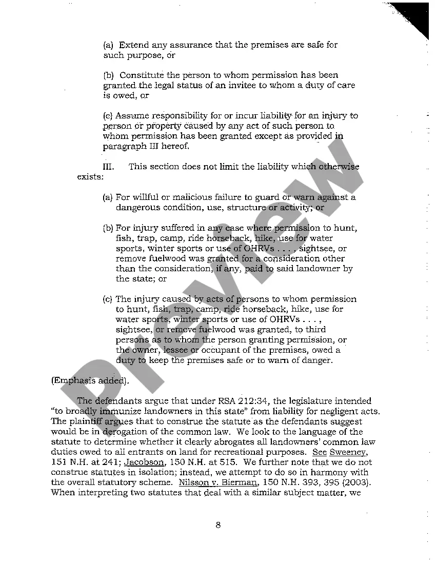 Get A01 Argued Issues - Appeal of Wrongful Death Drowning Decision - New Hampshire Supreme Court Preview A01 Argued Issues - Appeal of Wrongful Death Drowning Decision - New Hampshire Supreme Court