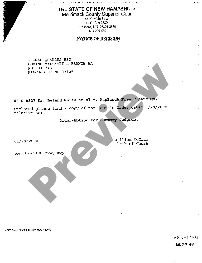 Preview A02 Order regarding Mandate Decision Loss of Consortium
