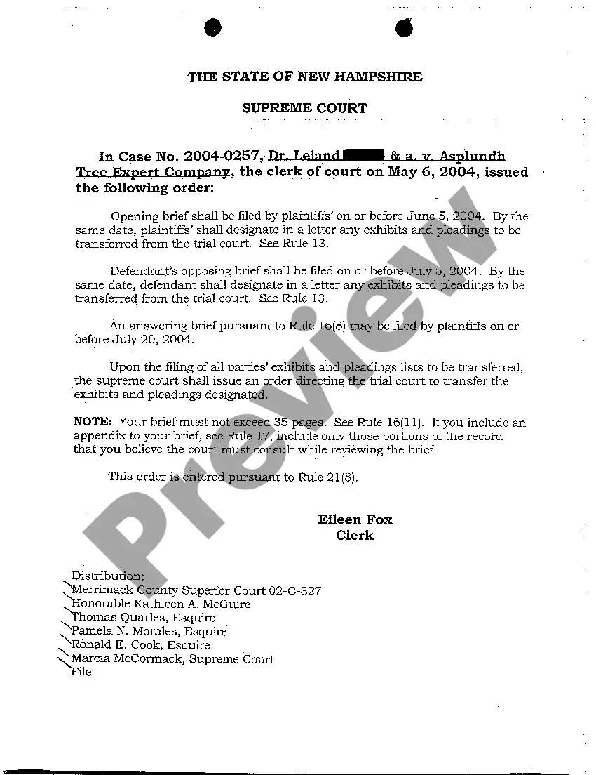 Preview A03 Order regarding Mandate Decision Loss of Consortium