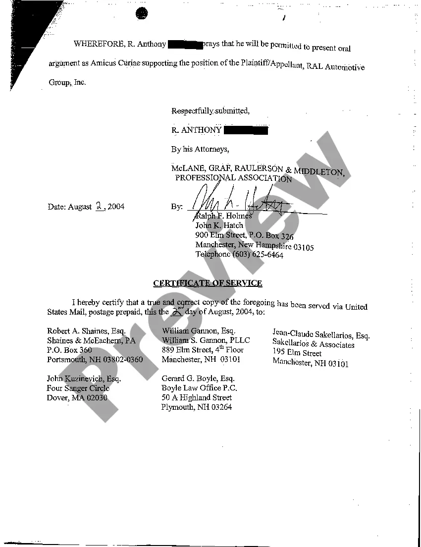 Preview A02 Assented-to Motion for Amicus Curiae to Present Oral Argument