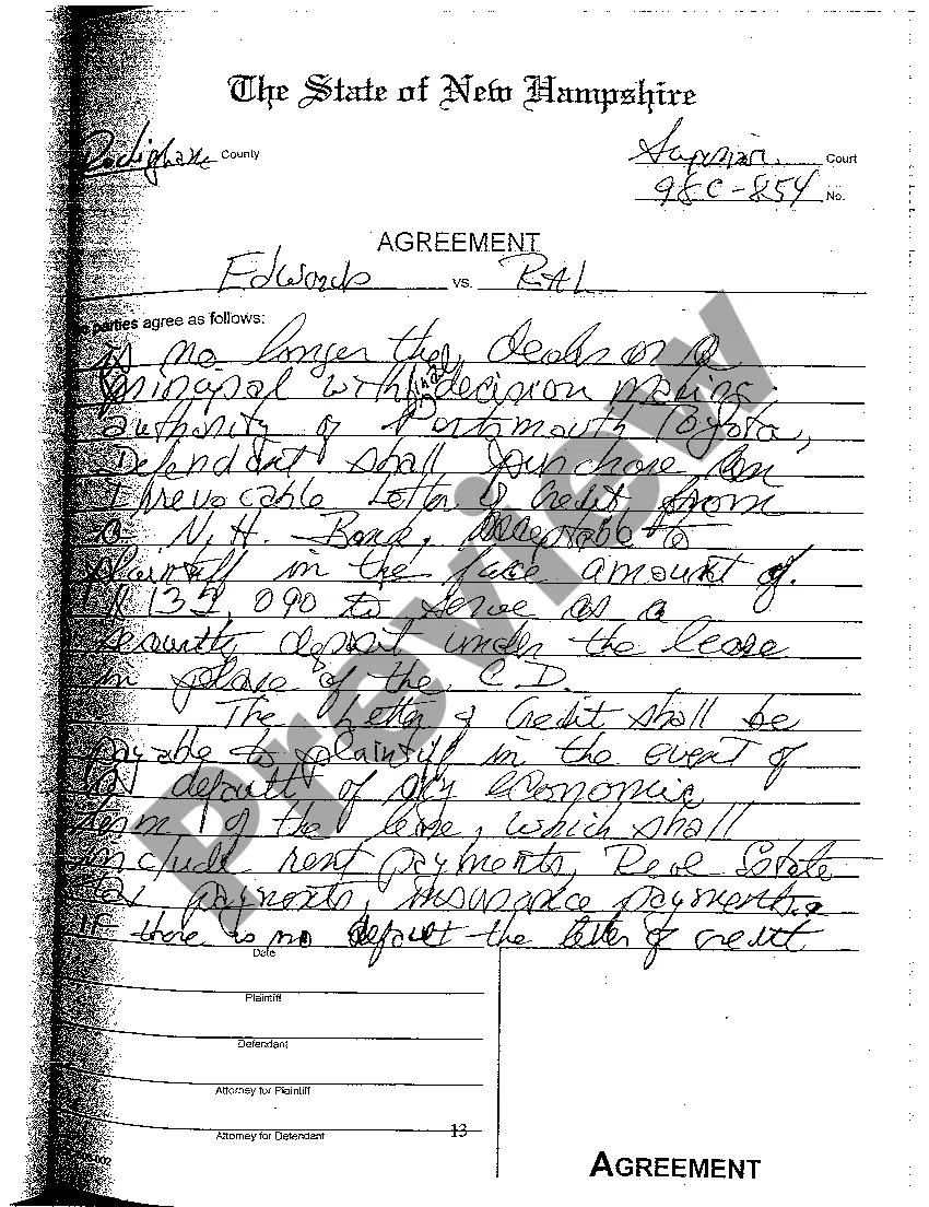 Preview A05 Agreement