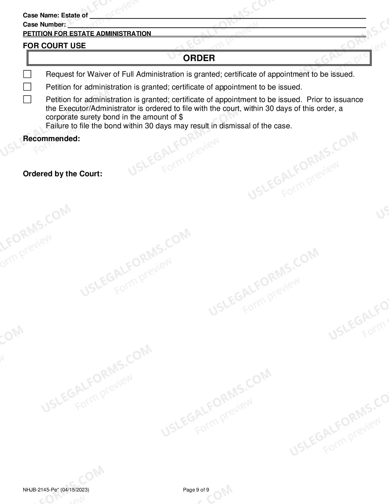 Preview Small Estate Affidavit for Estates under 10,000
