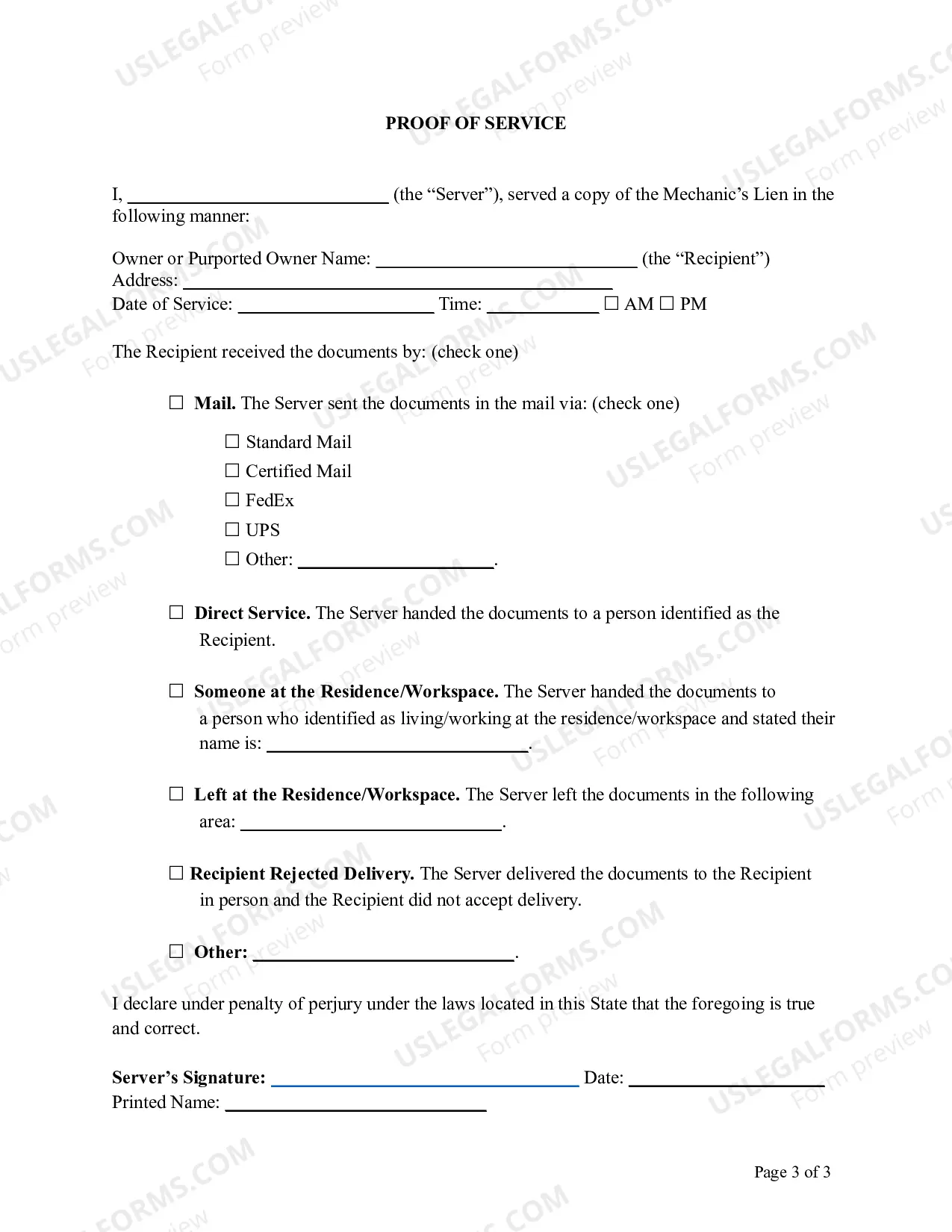 Preview New Hamshire Mechanic's Lien