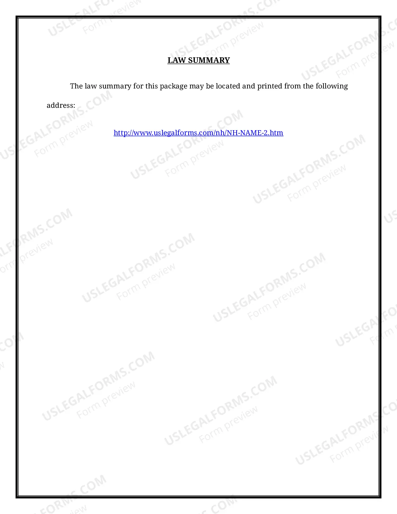 Preview New Hampshire Name Change Instructions and Forms Package for a Minor