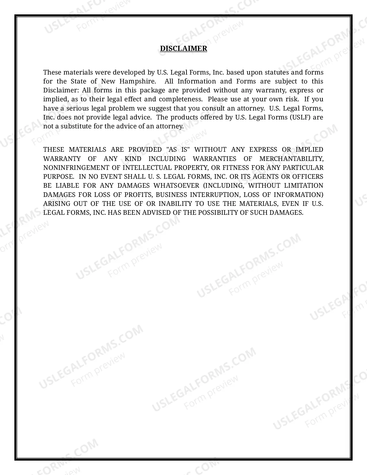 Preview New Hampshire Name Change Instructions and Forms Package for a Minor