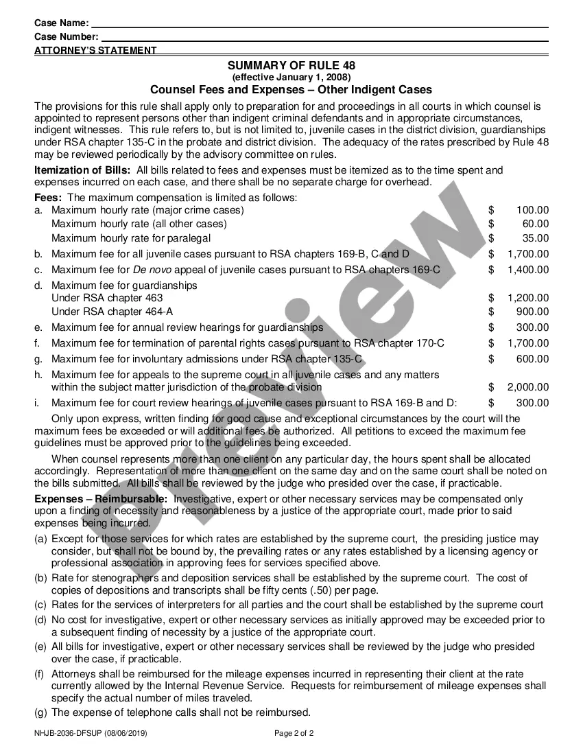 Preview Attorney's Statement