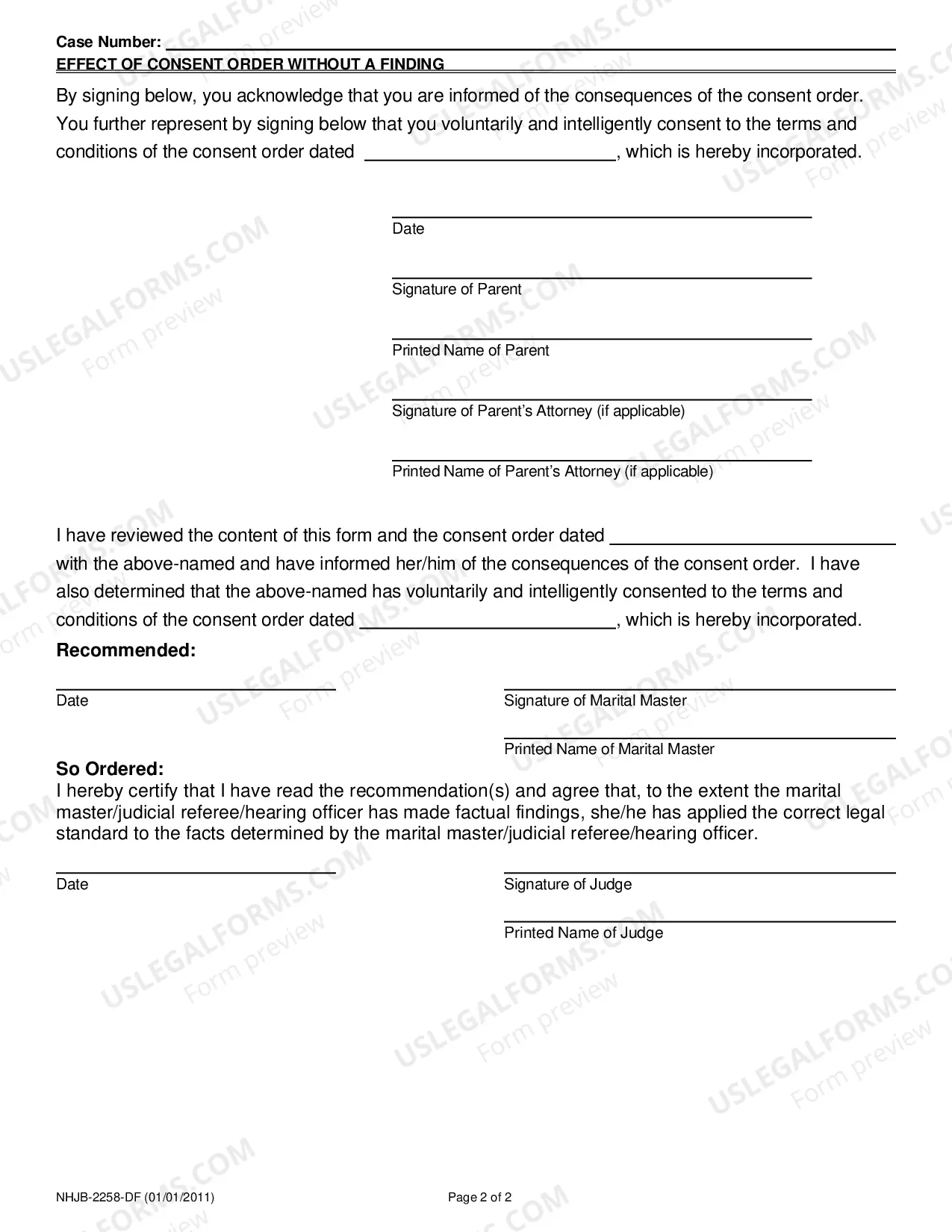 Preview The Effect of a Consent Order without a Finding