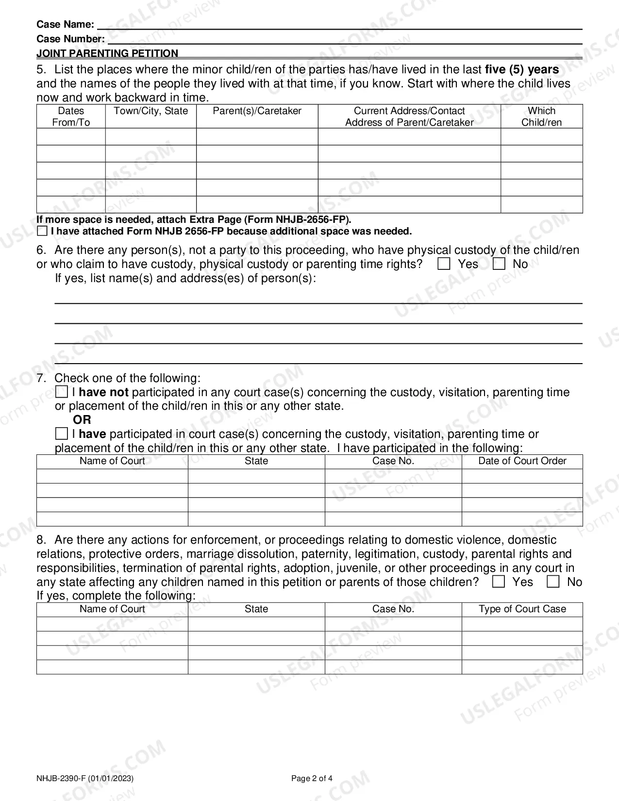 Preview Joint Parenting Petition
