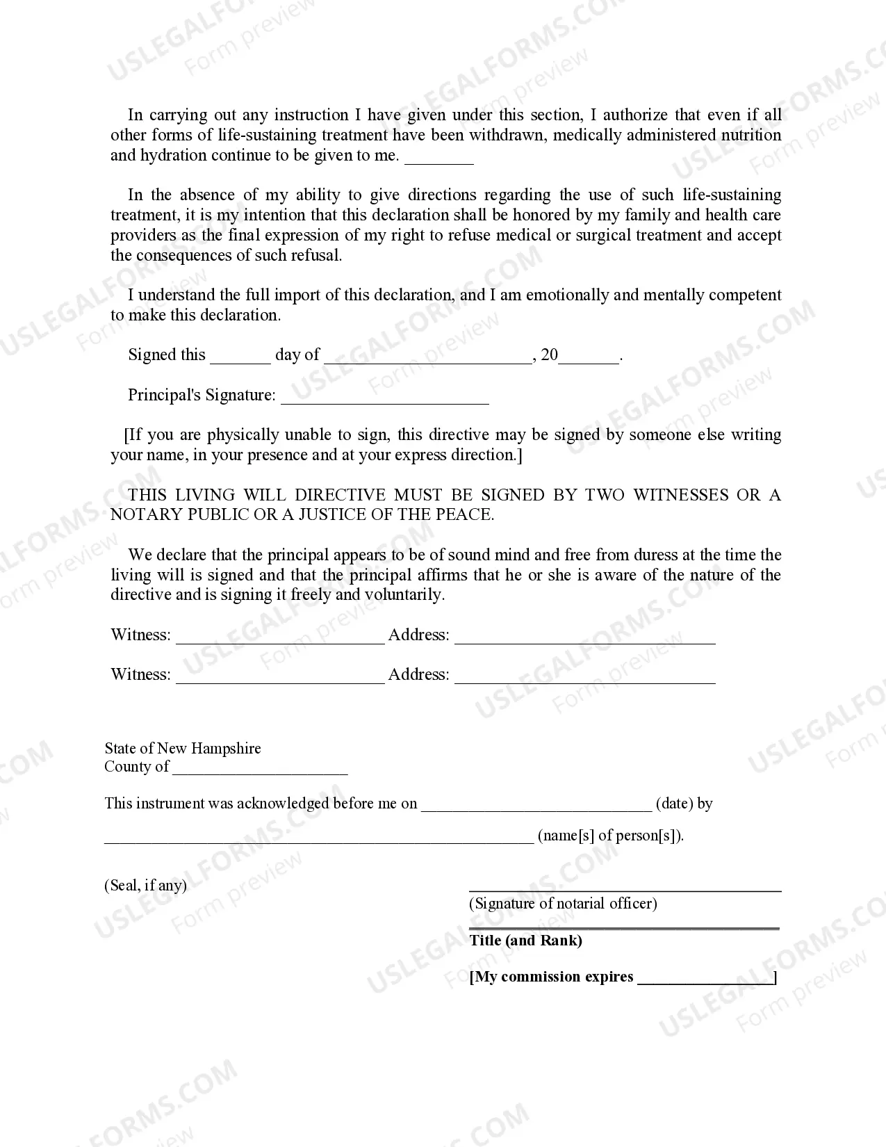 Preview Durable Power of Attorney for Health Care and Living Will - Statutory