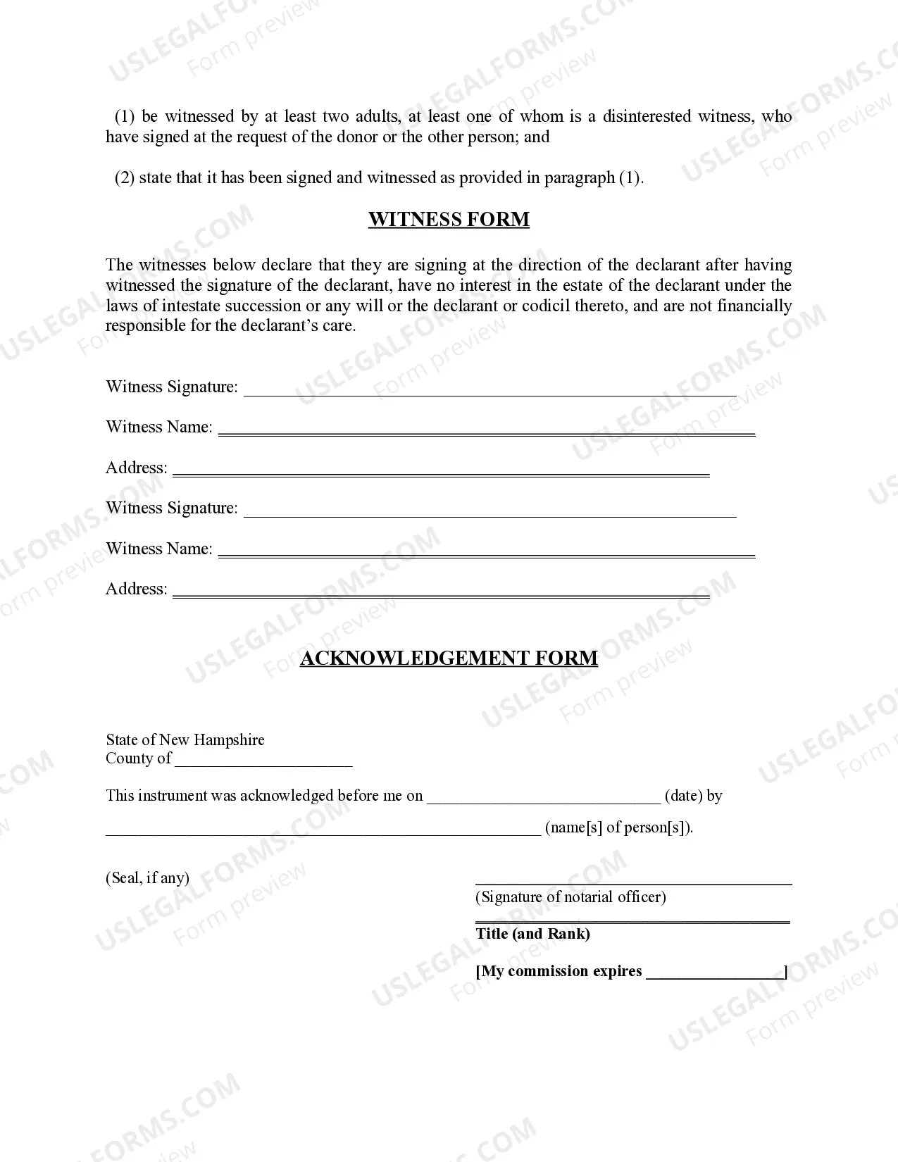 Preview Revised Uniform Anatomical Gift Act Donation