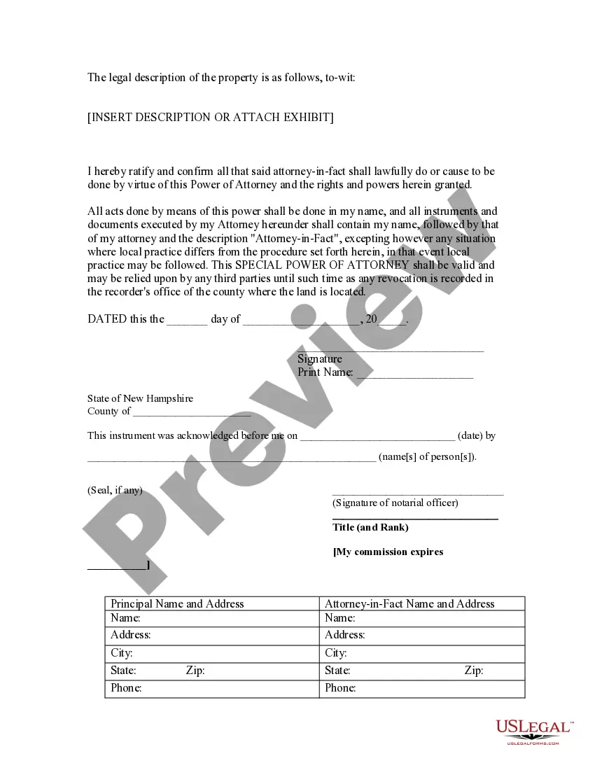 Preview Special or Limited Power of Attorney for Real Estate Sales Transaction By Seller