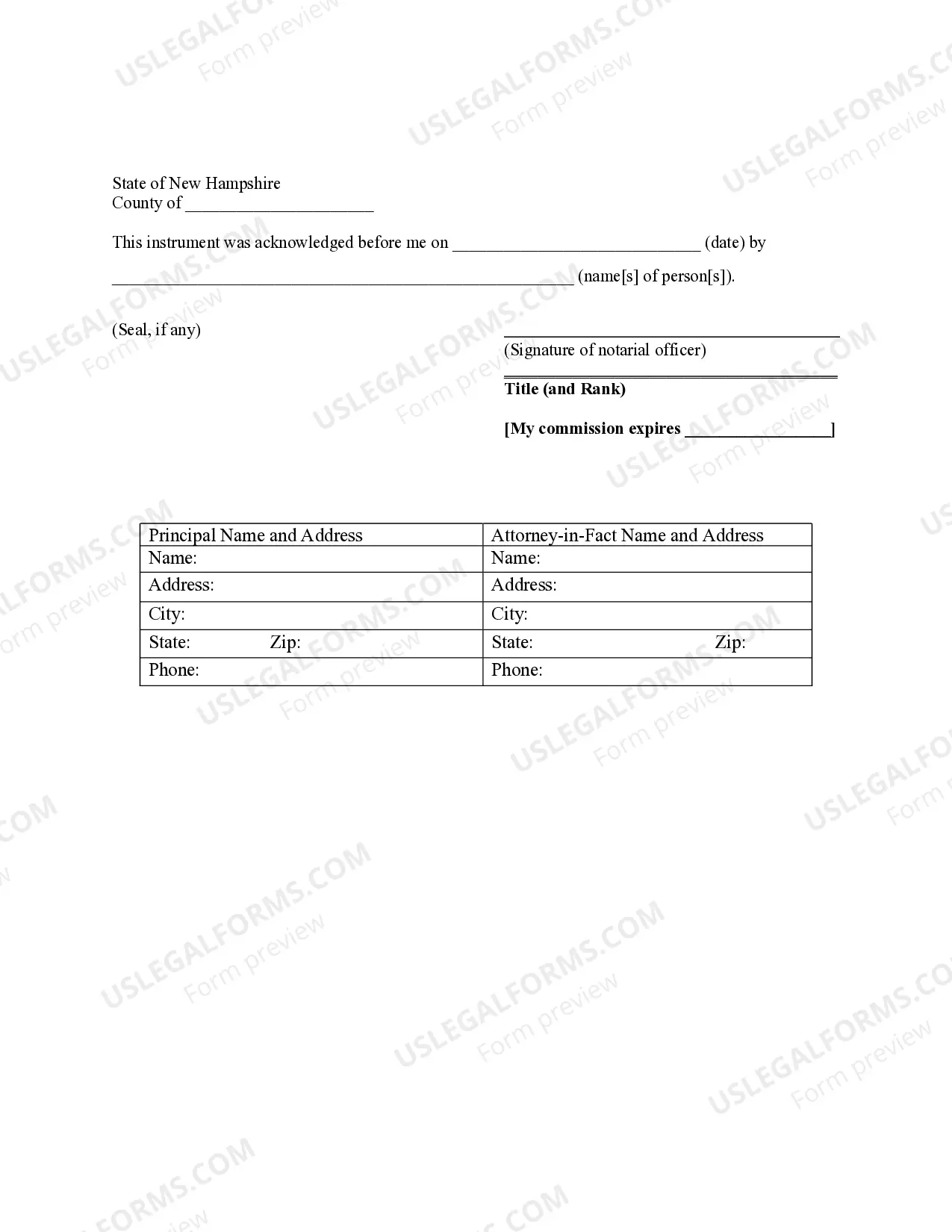 Preview Special Durable Power of Attorney for Bank Account Matters