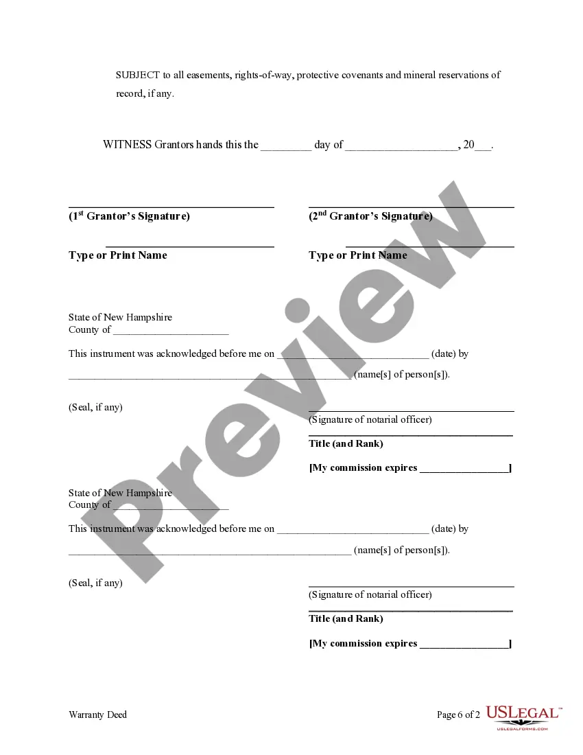 Get Warranty Deed for Separate or Joint Property to Joint Tenancy Preview Warranty Deed for Separate or Joint Property to Joint Tenancy