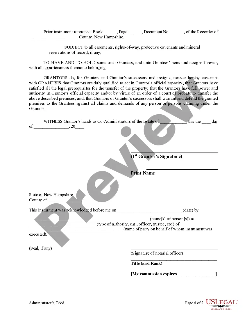 Get Fiduciary Deed for use by Executors, Trustees, Trustors, Administrators and other Fiduciaries Preview Fiduciary Deed for use by Executors, Trustees, Trustors, Administrators and other Fiduciaries