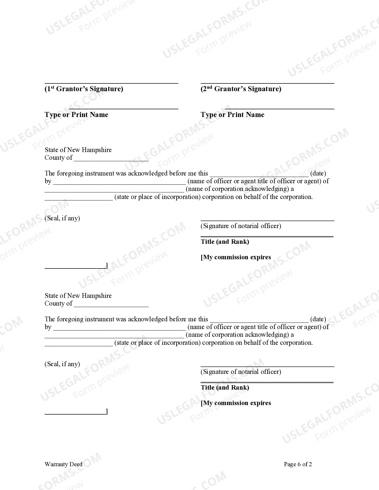 Preview Warranty Deed from two Individuals to One Individual