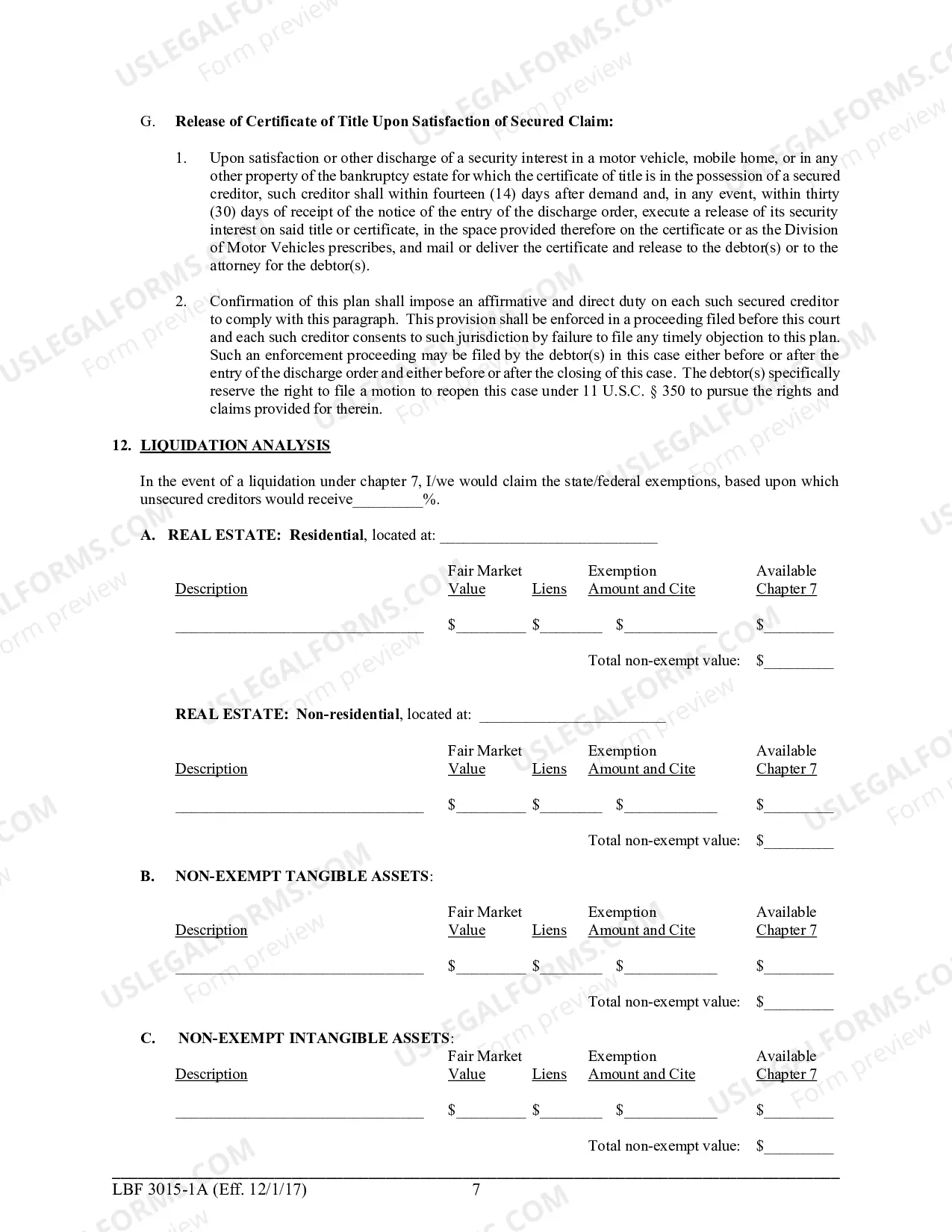 Preview LBF 3015-1A Chapter 13 Plan