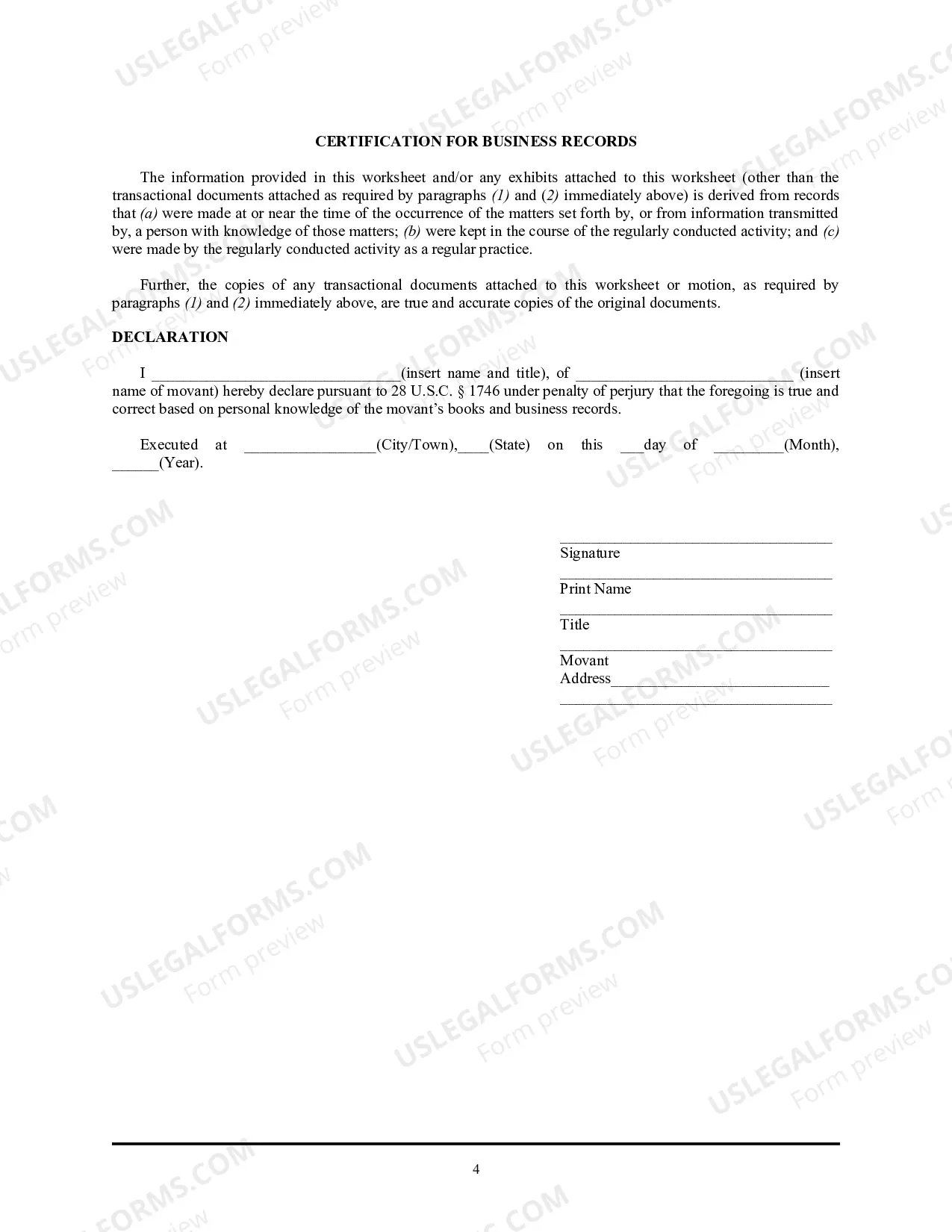 Preview LBF 4001-1A Worksheet Completed by the Mortgagee/Servicer in Support of Motion for Relief from Stay Involving Residential Real Property