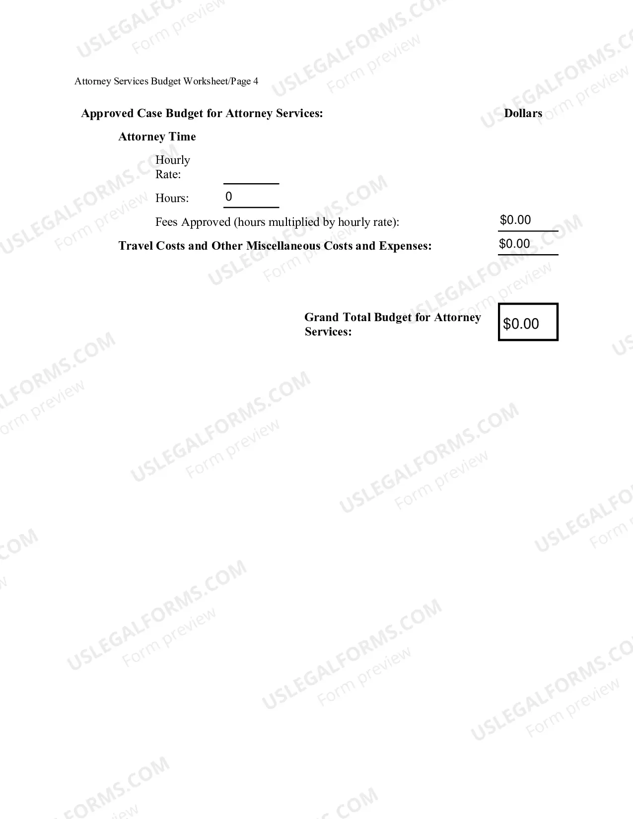 Preview CJA Proposed Budget Worksheet